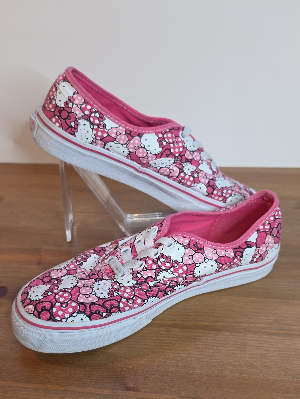 Hello Kitty Pink VANS Canvas Kids Sneakers
